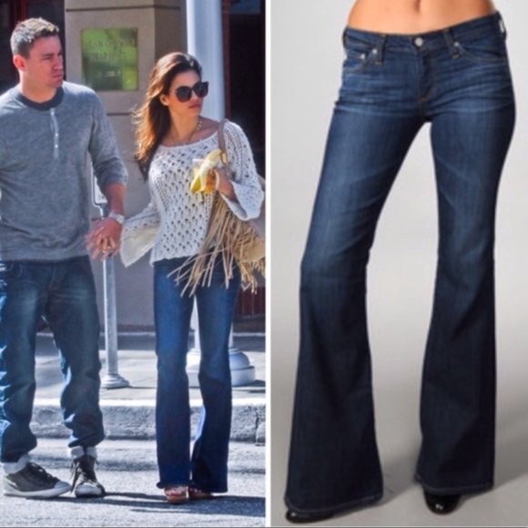 Ag Adriano Goldschmied The Belle Flare Jeans Size 28R - Picture 1 of 15